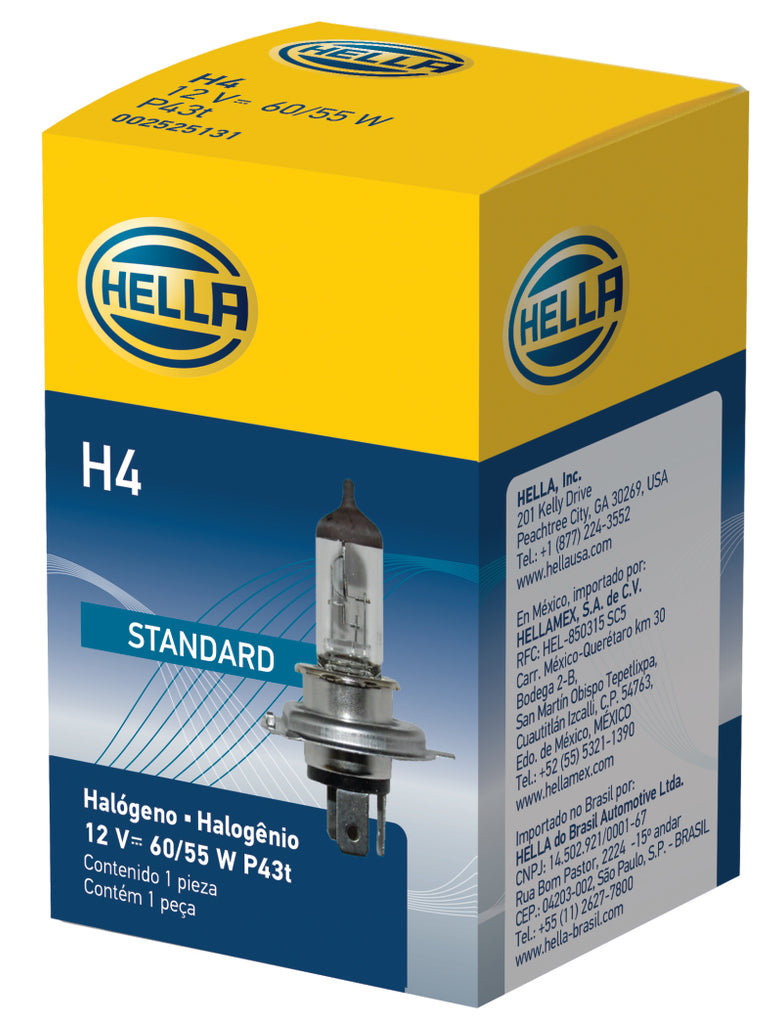 Hella Halogen H4 12V 60/55W Bulb