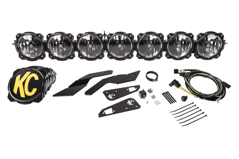 KC HiLiTES Can-Am X3 45in. Pro6 Gravity LED 7-Light 140w Combo Beam Overhead Light Bar System